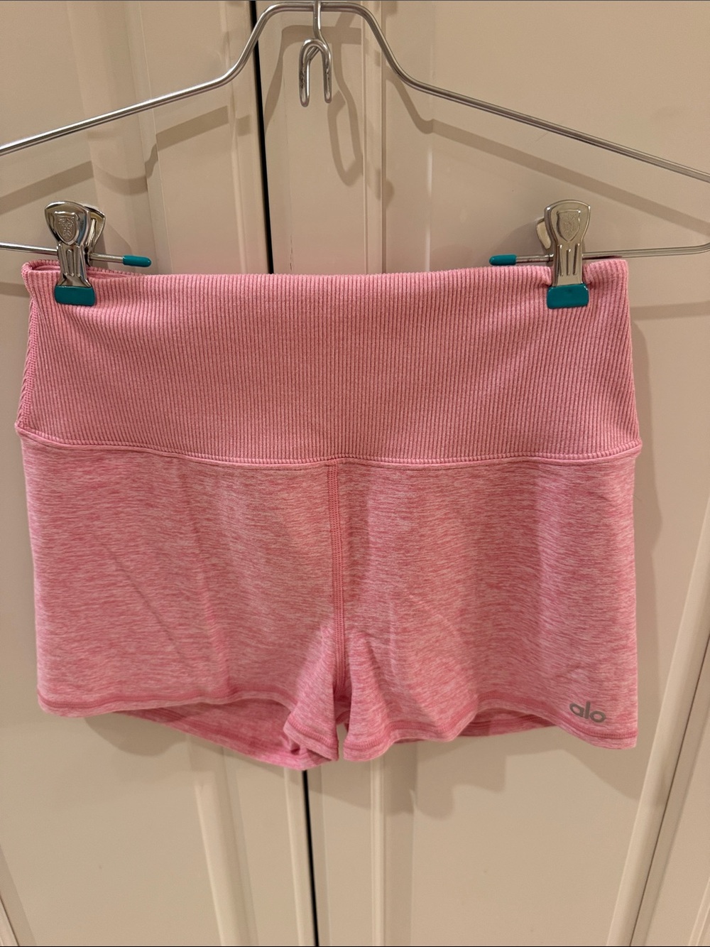 ALO Yoga Pink High-Rise Bike Shorts